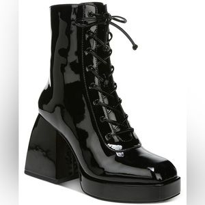 Circus by Sam Edelman patent leather lace up boot